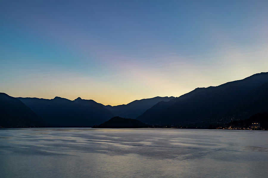 Lake Como blue hour Photograph by Graham Moore - Fine Art America