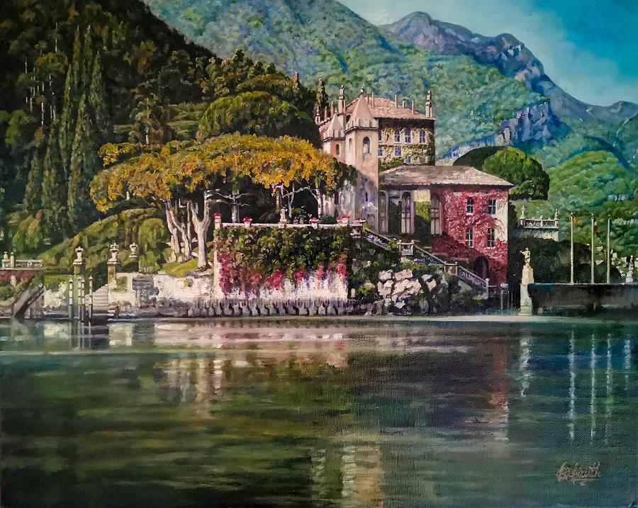Lake Como, Italy Painting by Raouf Oderuth