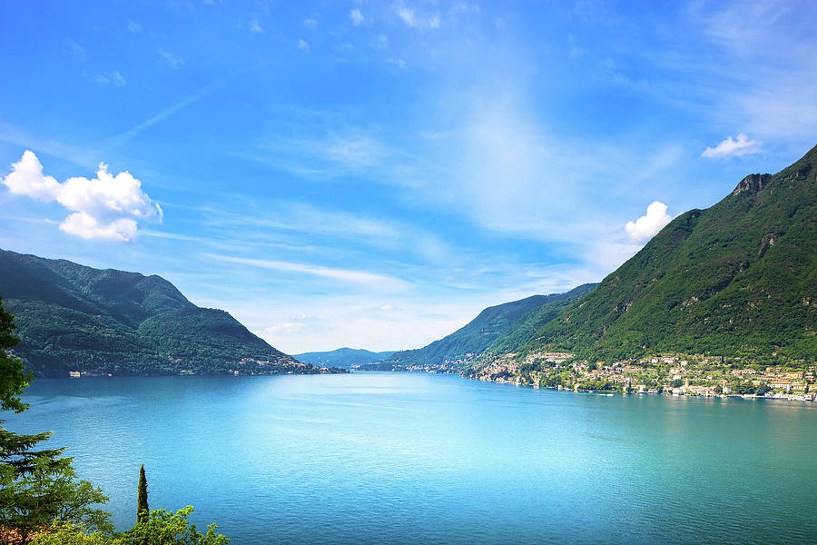 Lake Como landscape. Italy Photograph by Stefano Orazzini