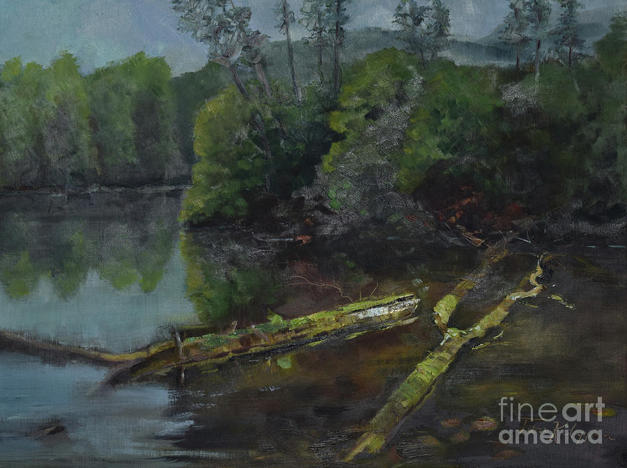 Lake Conasauga with Friends Painting by Jan Dappen