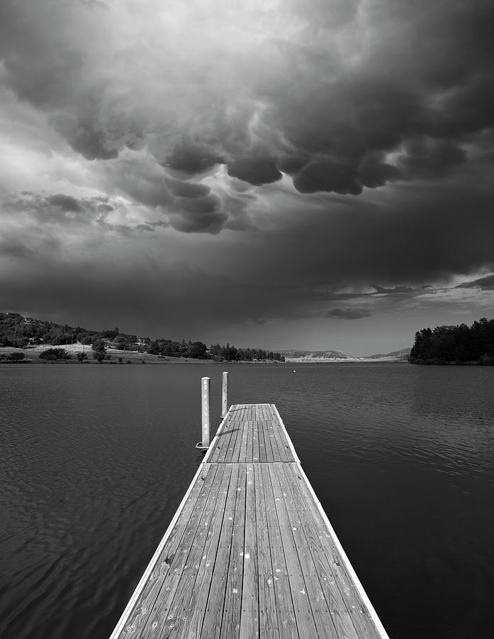 San Diego Photograph - Lake Cuyamaca Monsoon Clouds by William Dunigan