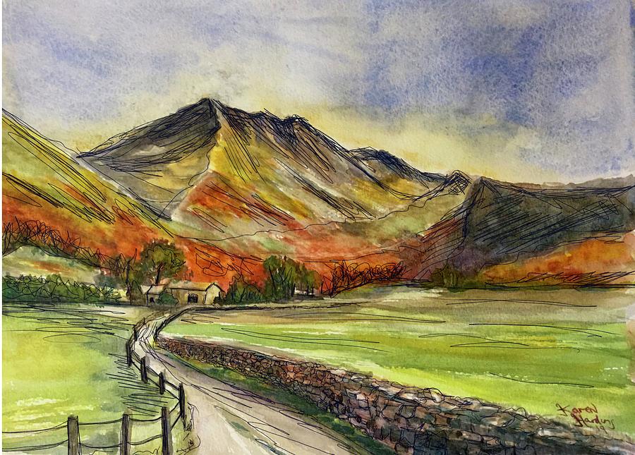 Lake District Watercolour And Pen Painting