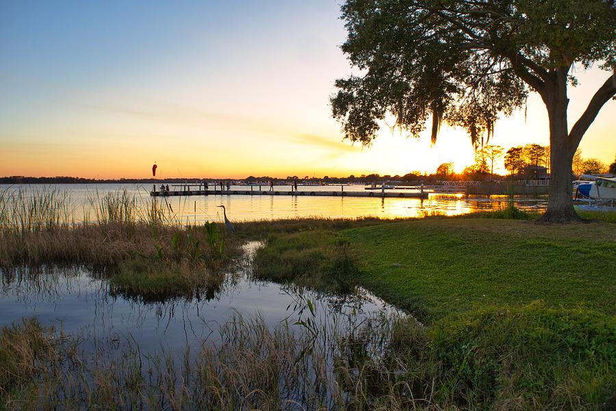 Lake Dora At Sunset, Tavares, Florida Photograph By Kerri Batrowny 