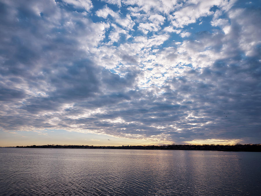 Lake Evening Clouds 012720 Photograph by Rospotte Photography | Fine ...