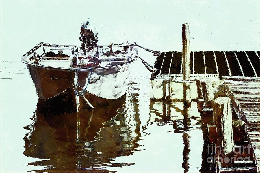 Lake Fishing Digital Art by Jean OKeeffe Macro Abundance Art