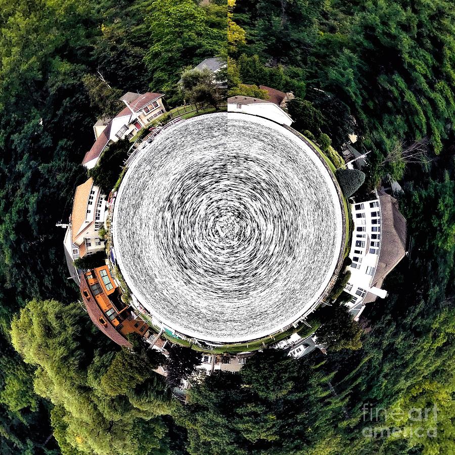 Architecture Photograph - Lake George New York Little Planet Effect by Rose Santuci-Sofranko
