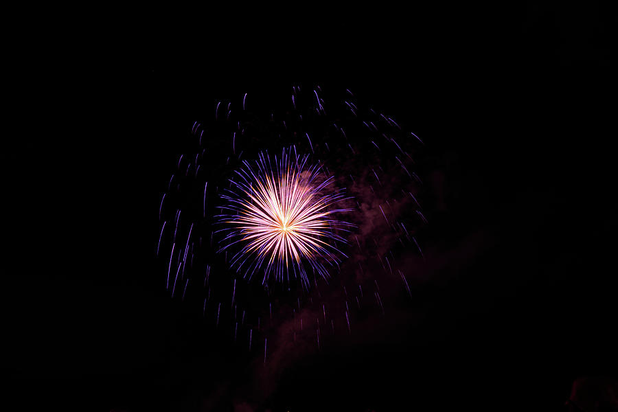 Lake NY Fireworks Photograph by Linda MacFarland Fine Art America