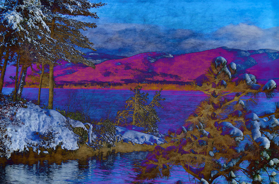 Lake George Winter PhotoArt Digital Art by Russ Considine