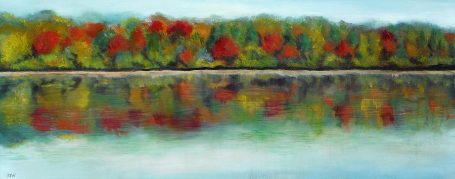 Lake Habeeb, Flinstone MD Painting by Jacqueline Whitcomb
