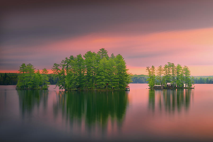 Lake House Photograph by Henry w Liu