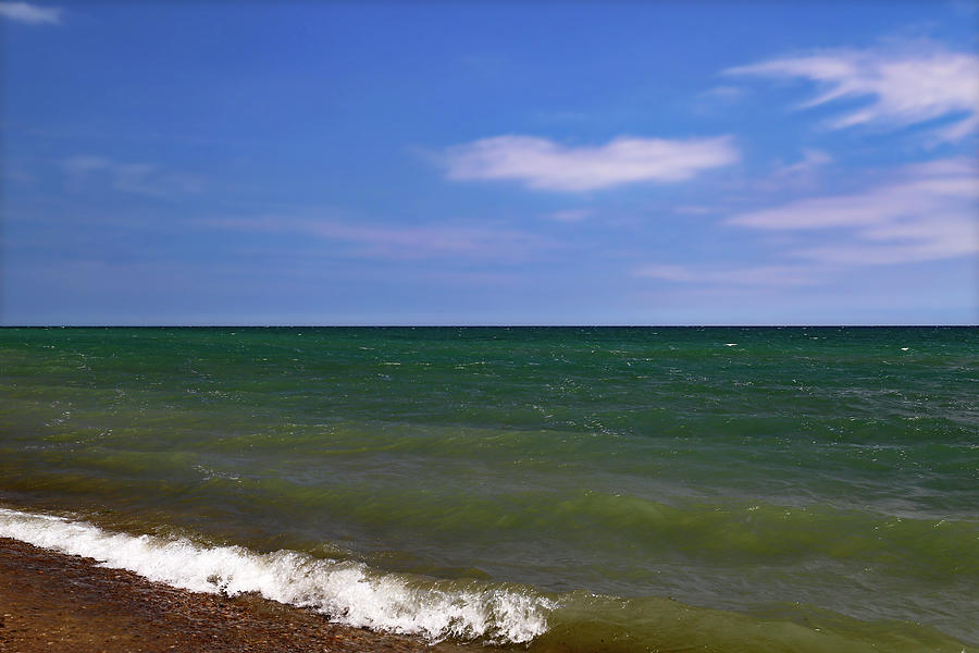 Lake Huron Colors 4 061321 Photograph by Mary Bedy