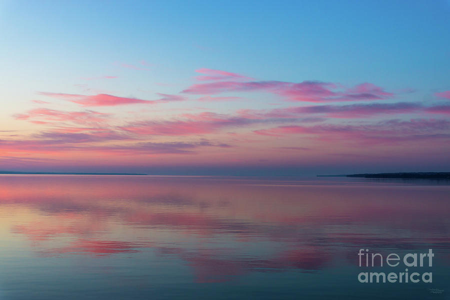 Lake Huron Pink Sunrise Photograph by Jennifer White