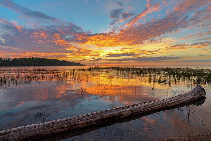 Lake Huron Sunset Photograph by Mike Leeson Photography - Pixels