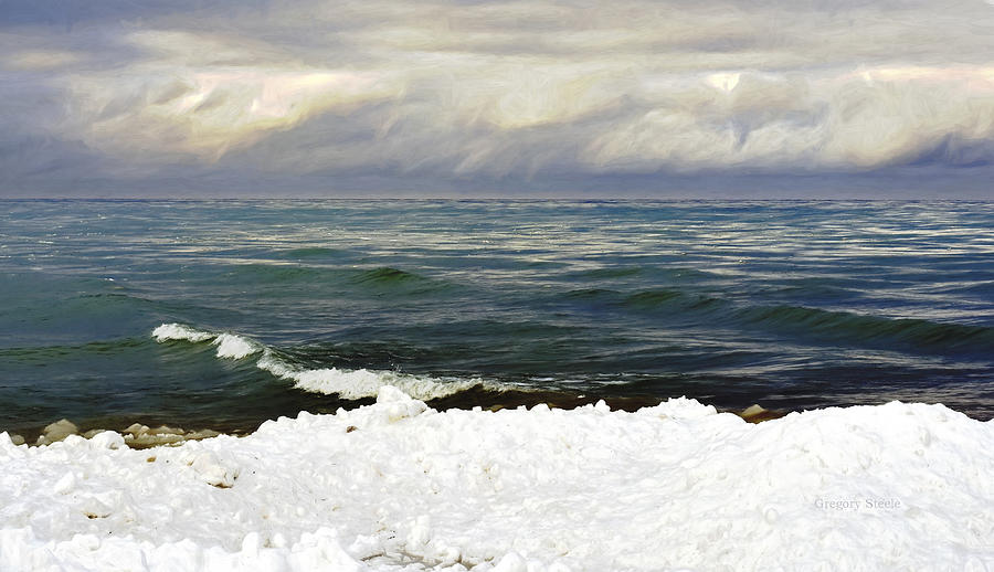 Lake Huron Winter Photograph by Gregory Steele