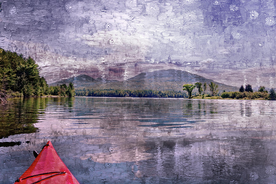 Lake Kayak PhotoArt Digital Art by Russel Considine