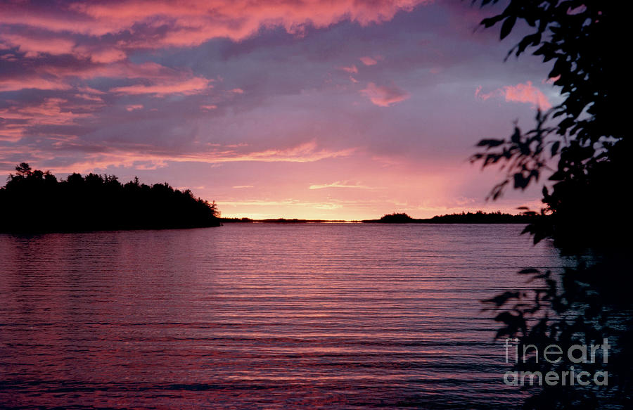 lake landscape photography - Rainy Lake Sunrise Photograph by Sharon Hudson