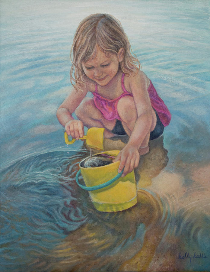 Lake Life Painting by Holly Kallie