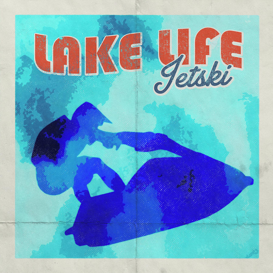 Lake Life Jet Ski Digital Art