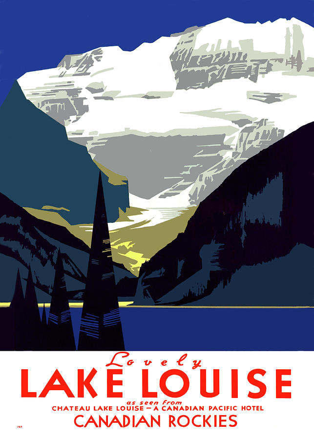 Mountain Painting - Lake Louise, Canada by Long Shot