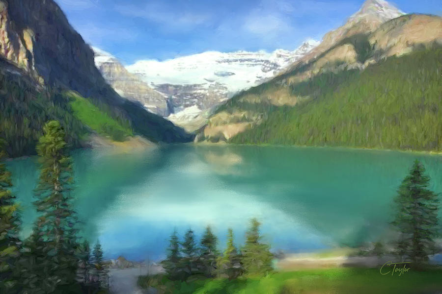 Lake Louise Mixed Media by Colleen Taylor