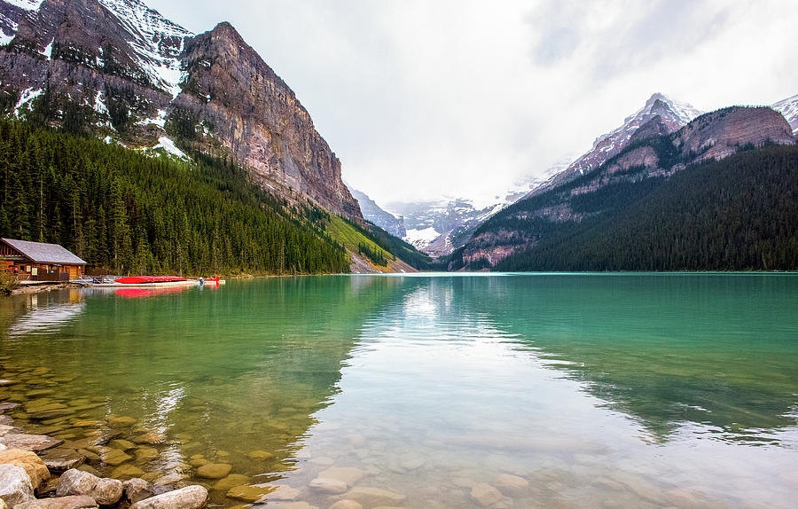 Lake Louise in Banff National Park Photograph by Brian Scott Scherer