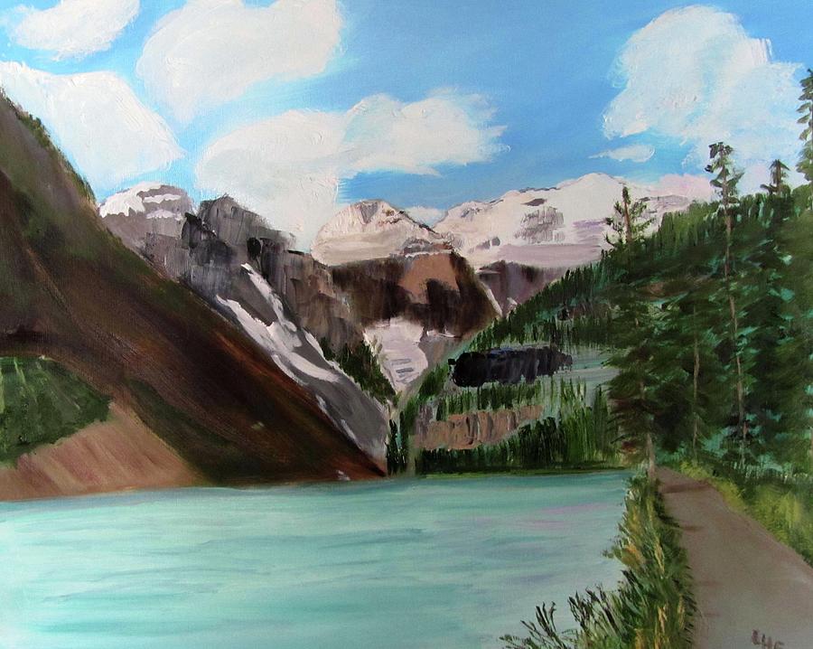 Lake Louise Painting by Linda Feinberg