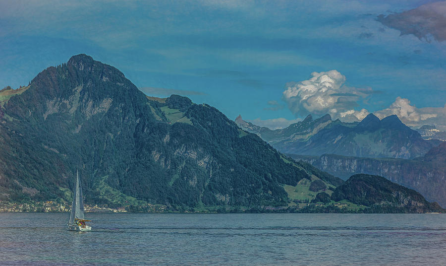Lake Lucerne Summer Sail Photograph by Marcy Wielfaert