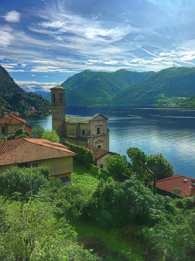 Lake Lugano Switzerland Vista Photograph by Deborah League