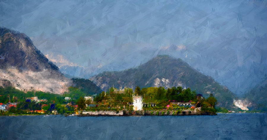 Lake Maggiore Digital Art by Jerzy Czyz