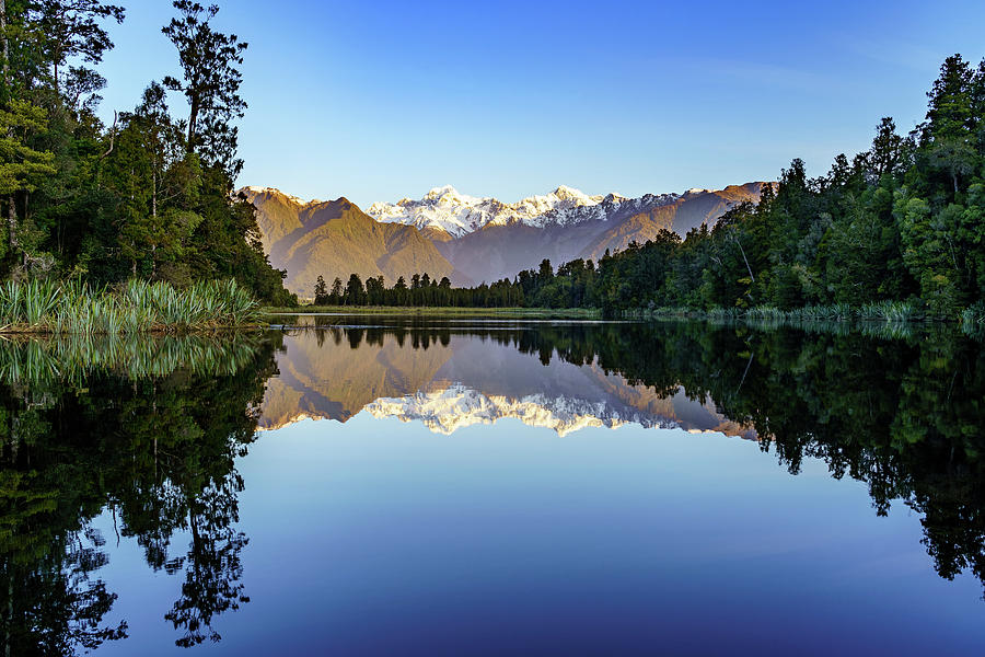 Lake Matheson Reflection Photograph by Scott Langdale