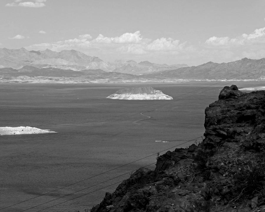 Lake Mead Las Vegas NV Black and White Photograph by Toby McGuire