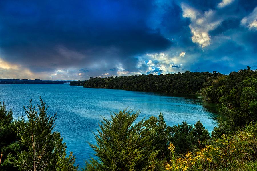 Lake Menomin At Dusk, Wisconsin Photograph by Mountain Dreams Fine