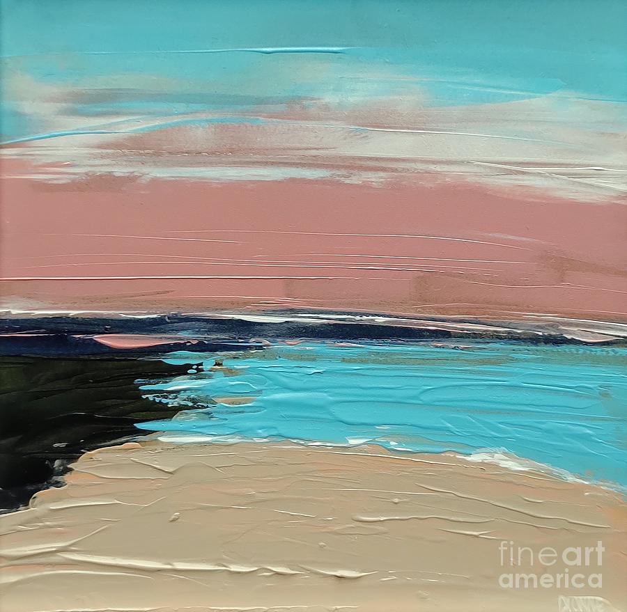 Lake Michigan Beach Painting by Lisa Dionne