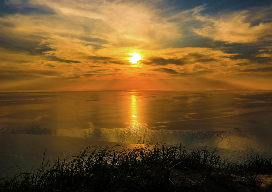 Lake Michigan Beautiful Sunset Photograph by Dan Sproul
