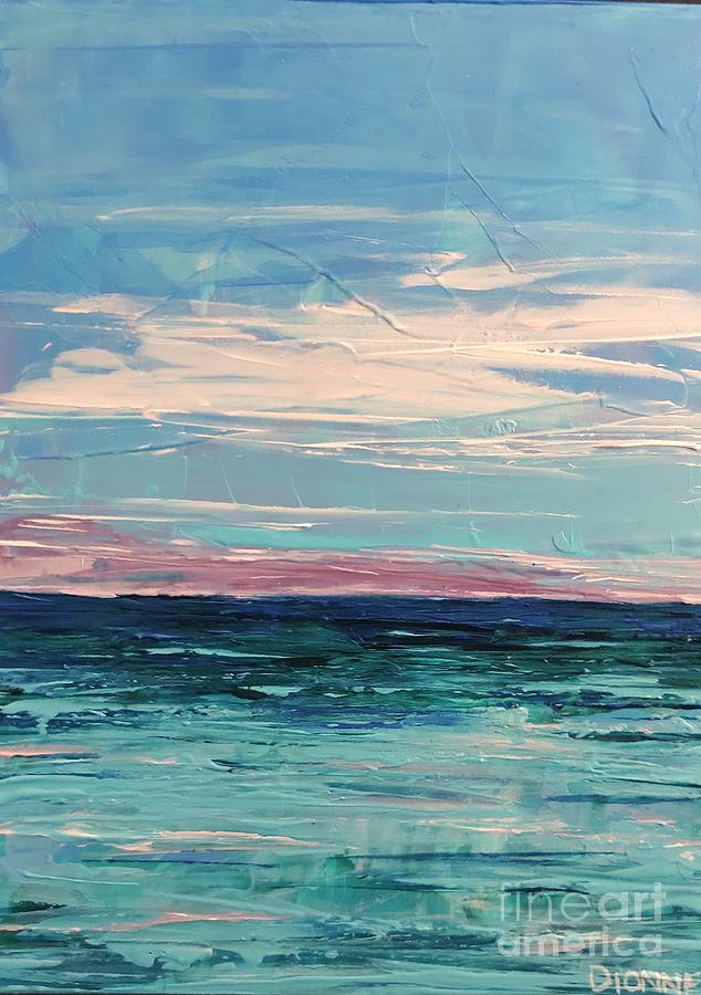 Lake Michigan Blues Painting by Lisa Dionne