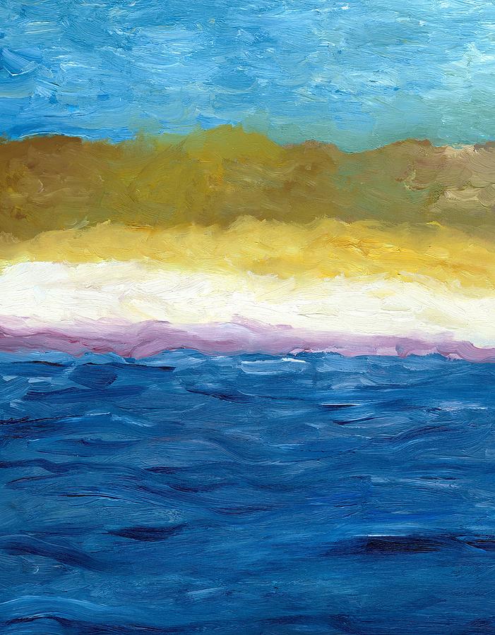 Lake Michigan Dunes Study Painting by Michelle Calkins