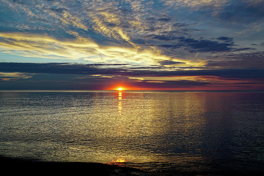 Lake Michigan Sheen Photograph by Kathi Mirto