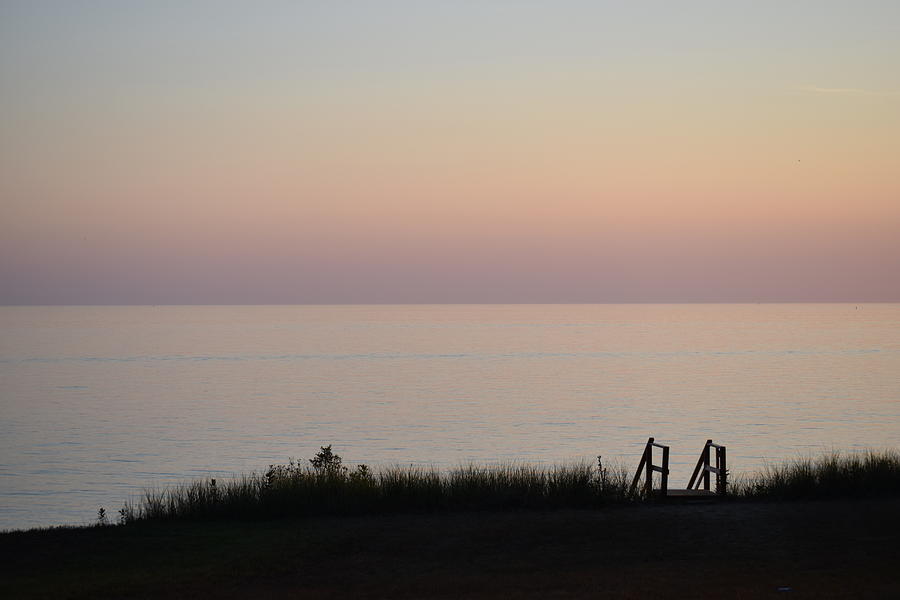 Lake Michigan Sunset Photograph by Curtis Krusie