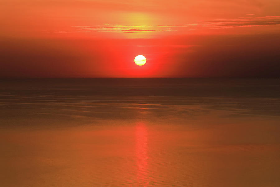 Lake Michigan Sunset Photograph by Dan Sproul