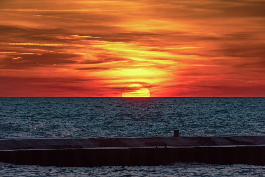 Lake Michigan Sunset Photograph By SH Green   Fine Art America