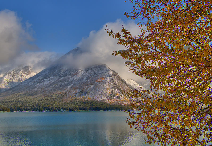 Lake Minnewanka In Autumn Photograph by Stephen Vecchiotti