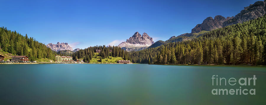 Lake Misurina panorama  Photograph by The P
