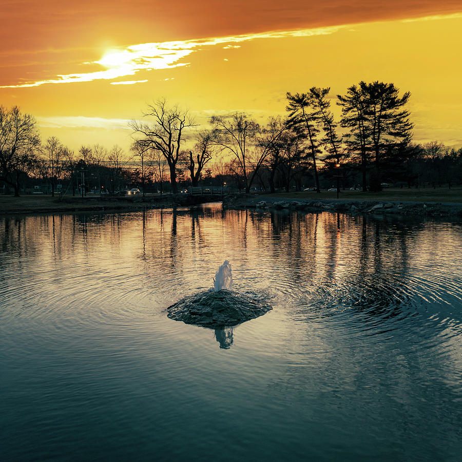 Lake Muhlenberg Little Fountain Sunset Photograph by Jason Fink