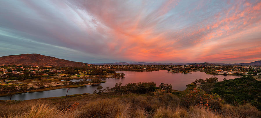 Lake Murray Fall Sunset Photograph by Scott Cunningham