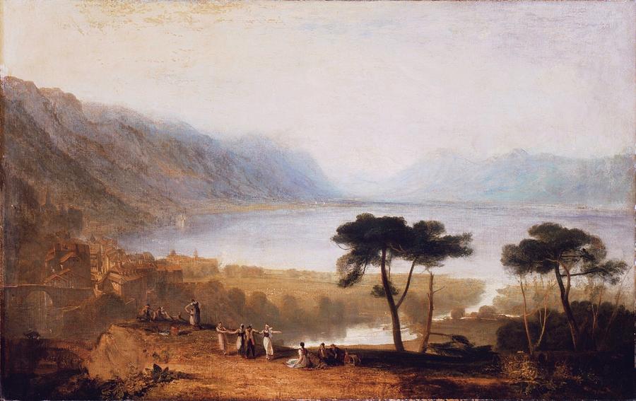 Lake Of Geneva From Montreux 1810 By Jmw Turner 1775 1851 Painting
