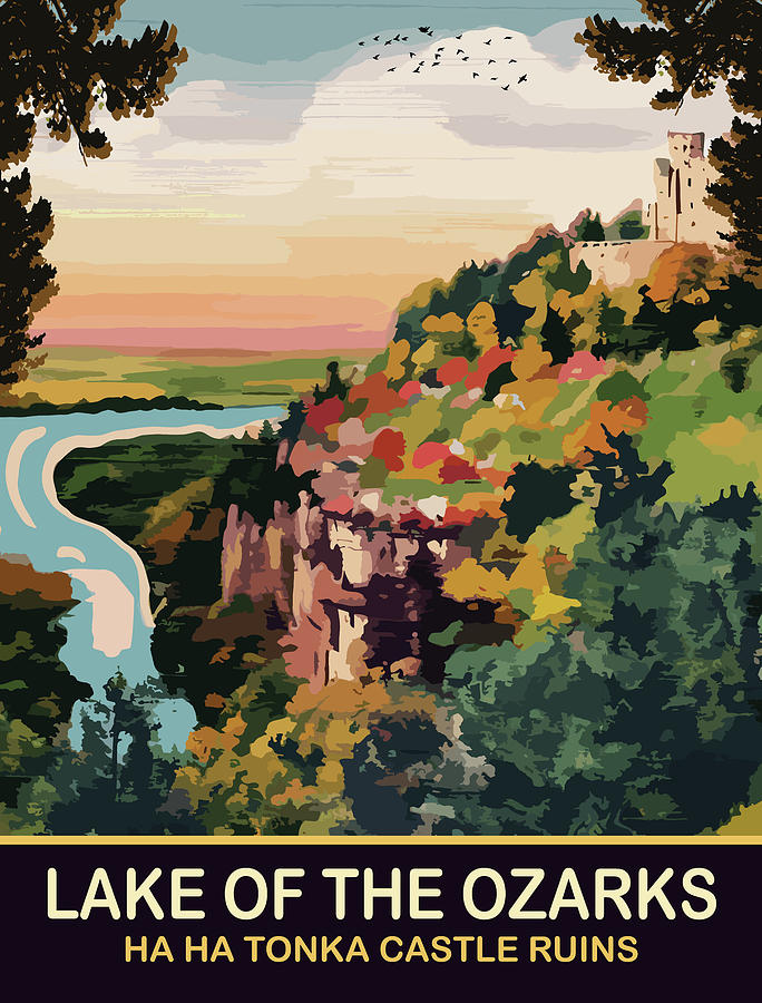 Castle Digital Art - Lake of the Ozarks by Long Shot