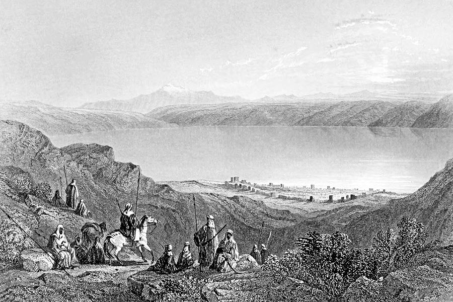 Lake of Tiberias in 1847 Photograph by Munir Alawi