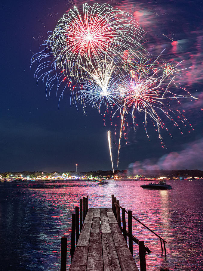 Lake Okoboji Fireworks Photograph by Ben Ford Fine Art America