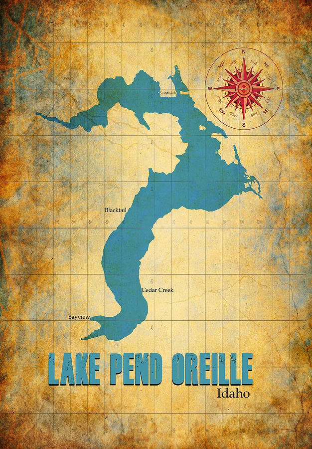 Lake Pend Oreille Idaho Digital Art by Greg Sharpe