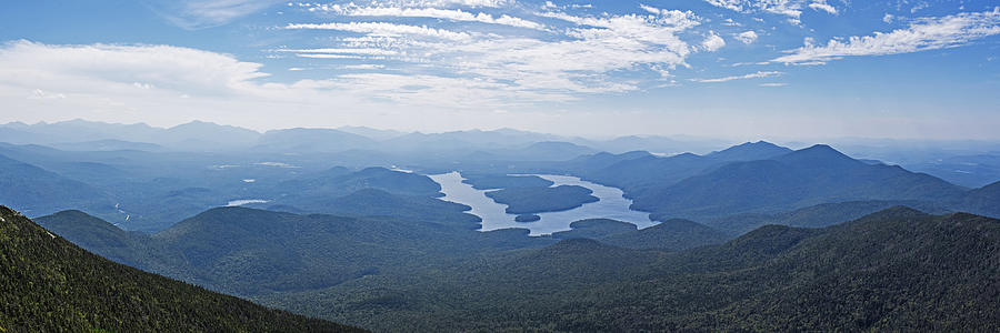 Lake Placid from Whiteface Mountain Adirondacks Upstate New York Wilmington Panoramic Photograph by Toby McGuire